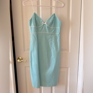 Turquoise/Sky blue dress, size 2